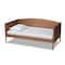 Baxton Studio Veles Mid-Century Ash Walnut Finished Wood Daybed 159-9825 - alternate 1